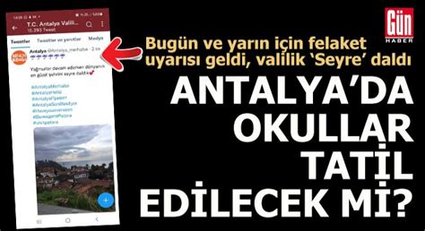 Antalya okullar tatil mi 2021